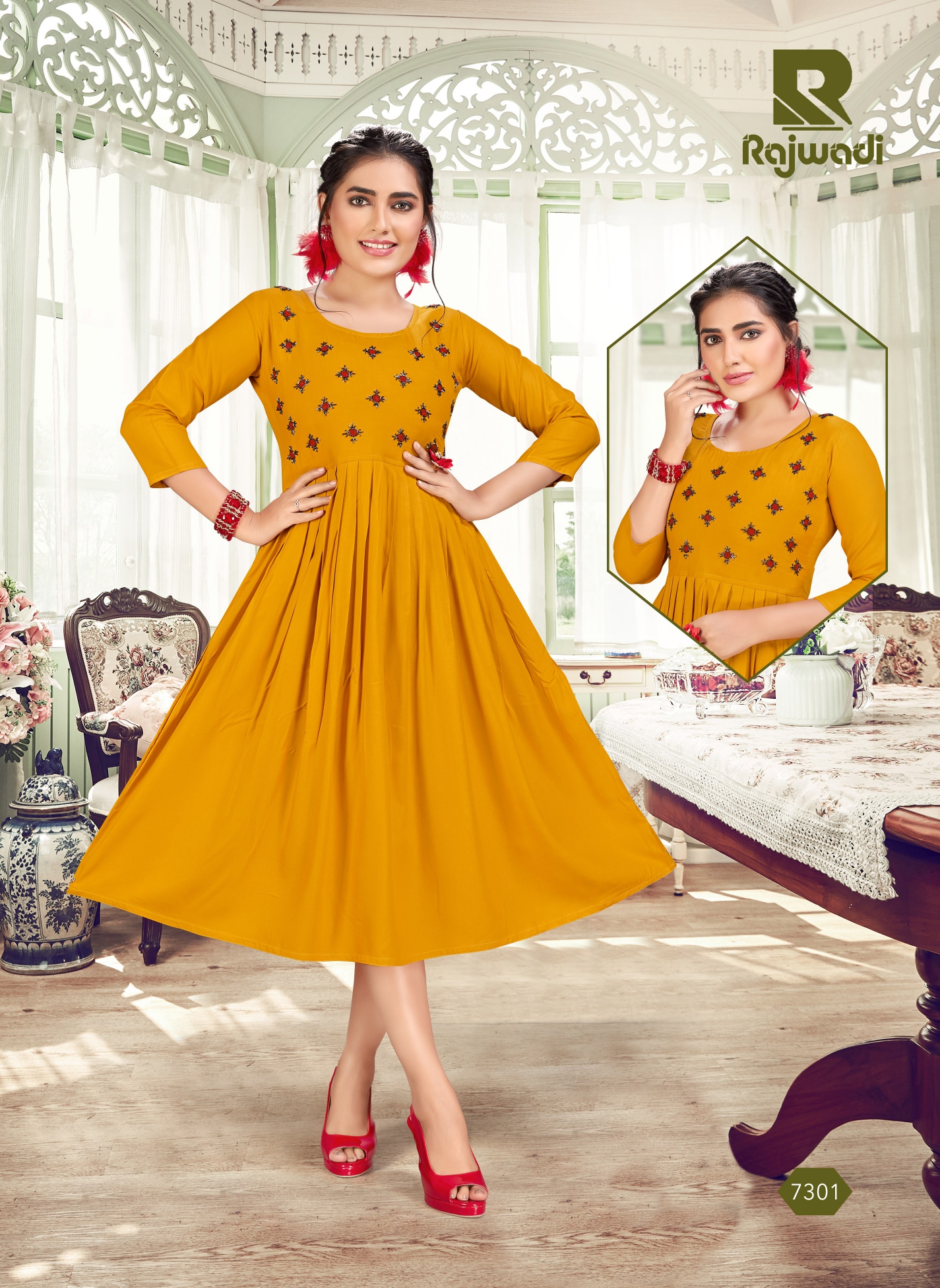 Raashi Presents Rajwadi Designer Kurti Collection