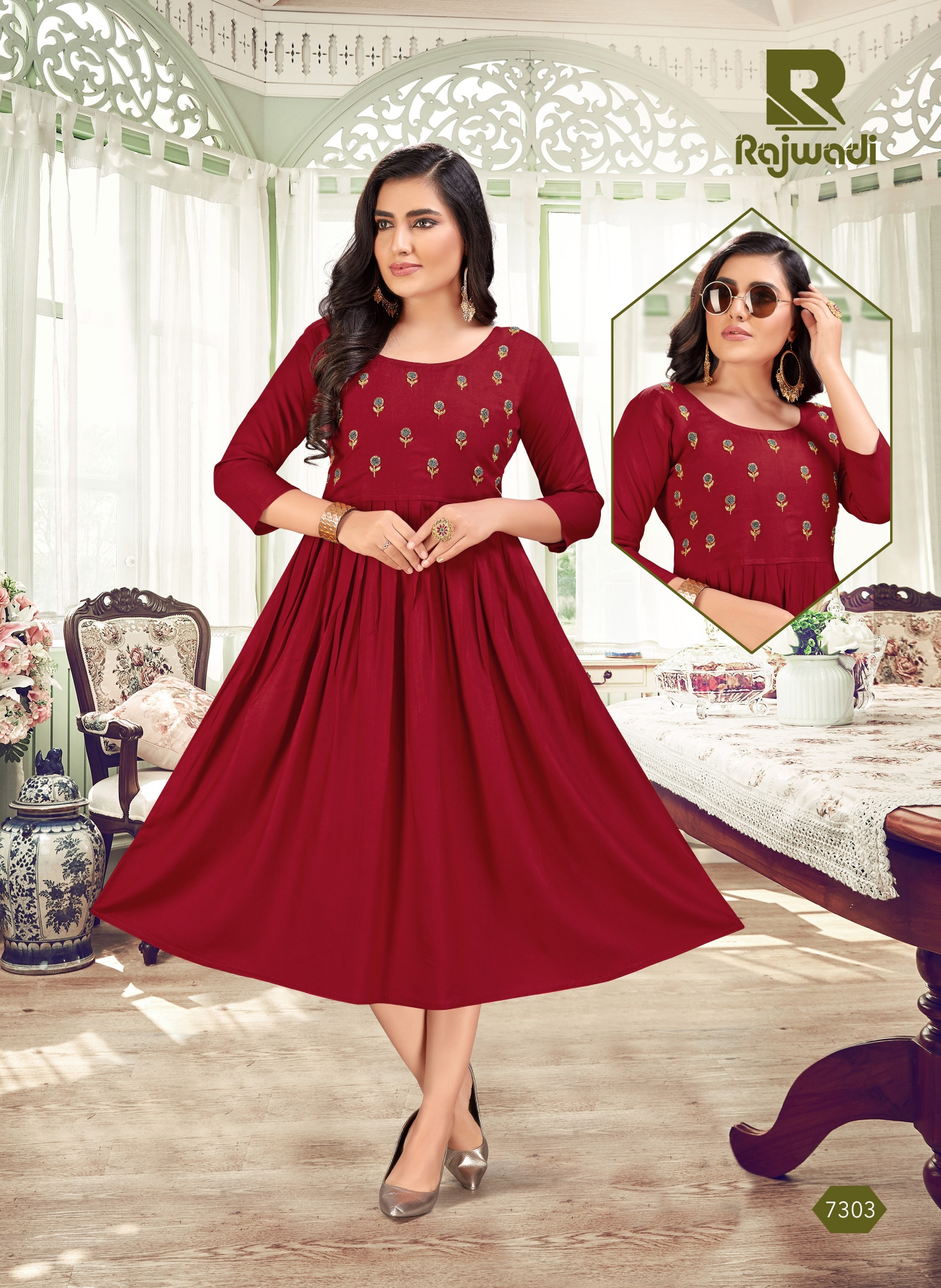 Raashi Presents Rajwadi Designer Kurti Collection