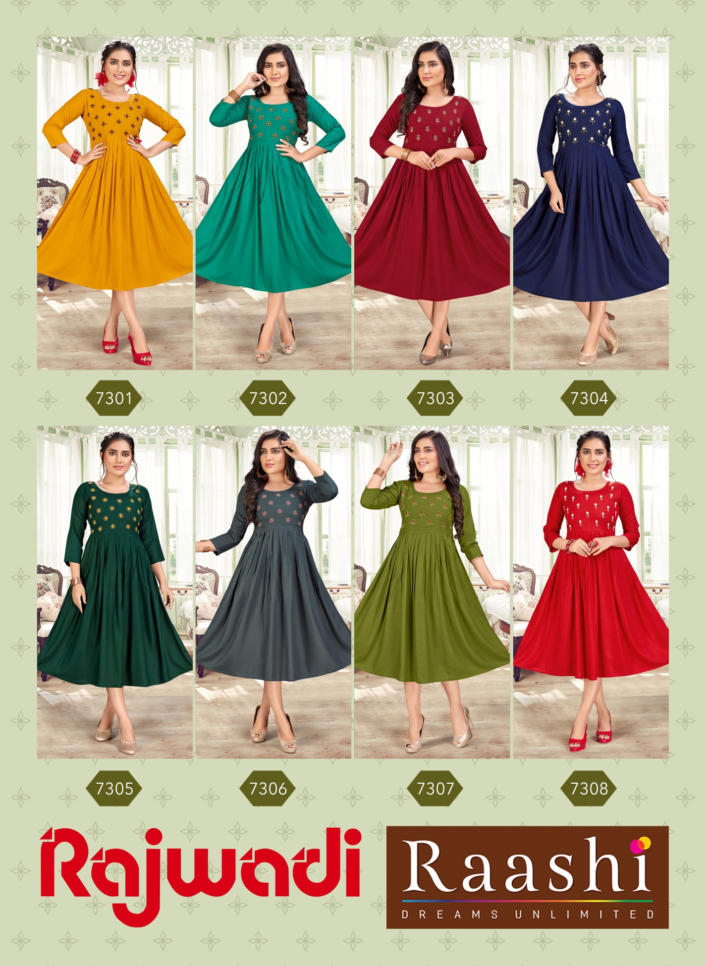 Raashi Presents Rajwadi Designer Kurti Collection