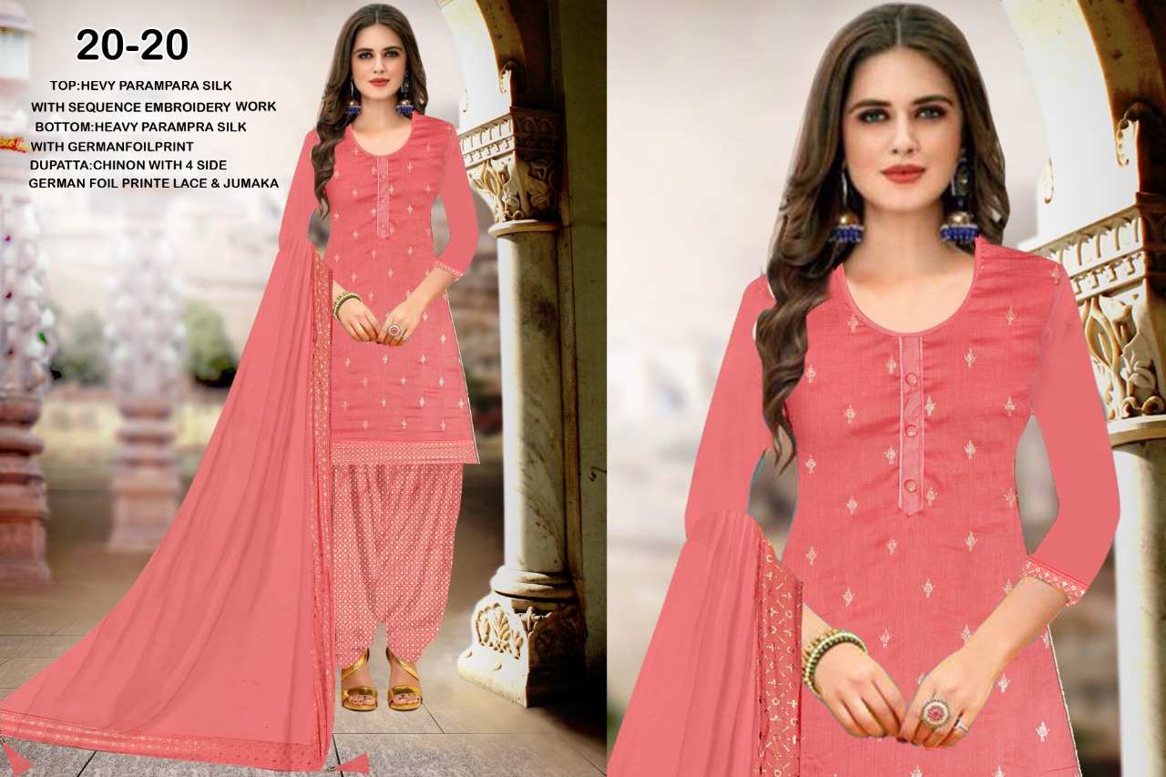 Ramdev Presents 20-20 Designer Dress Material