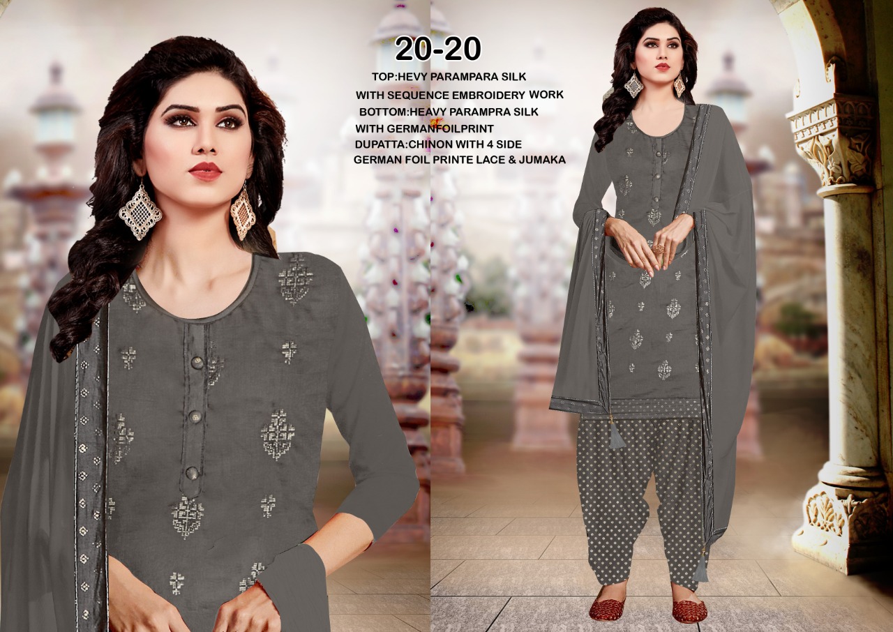 Ramdev Presents 20-20 Designer Dress Material