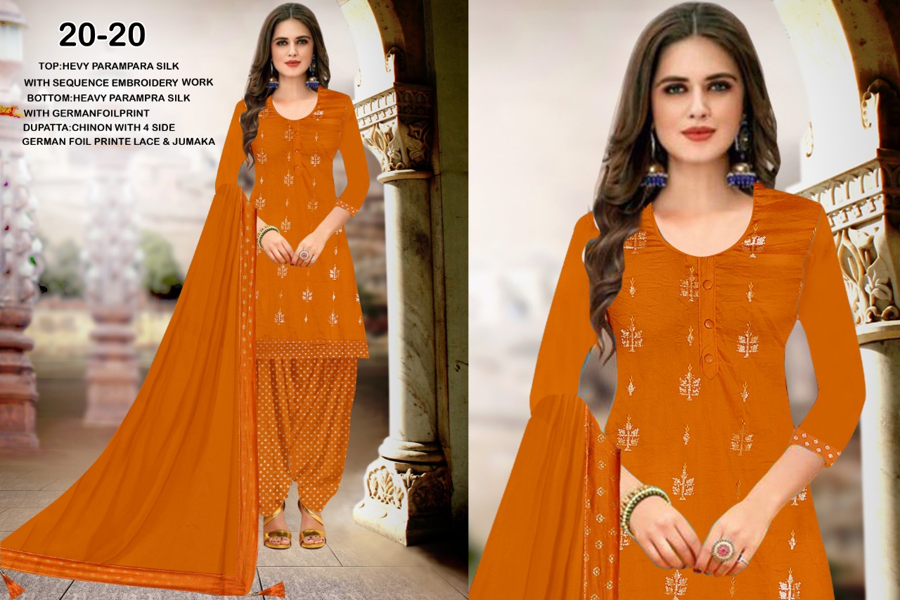 Ramdev Presents 20-20 Designer Dress Material