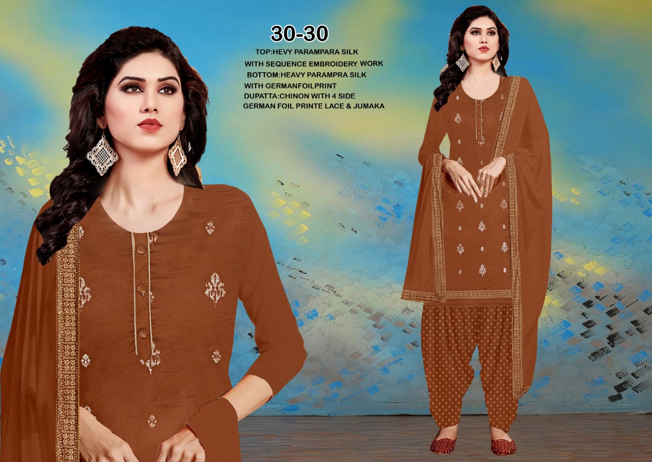 Ramdev Presents 30-30 Designer Dress Material