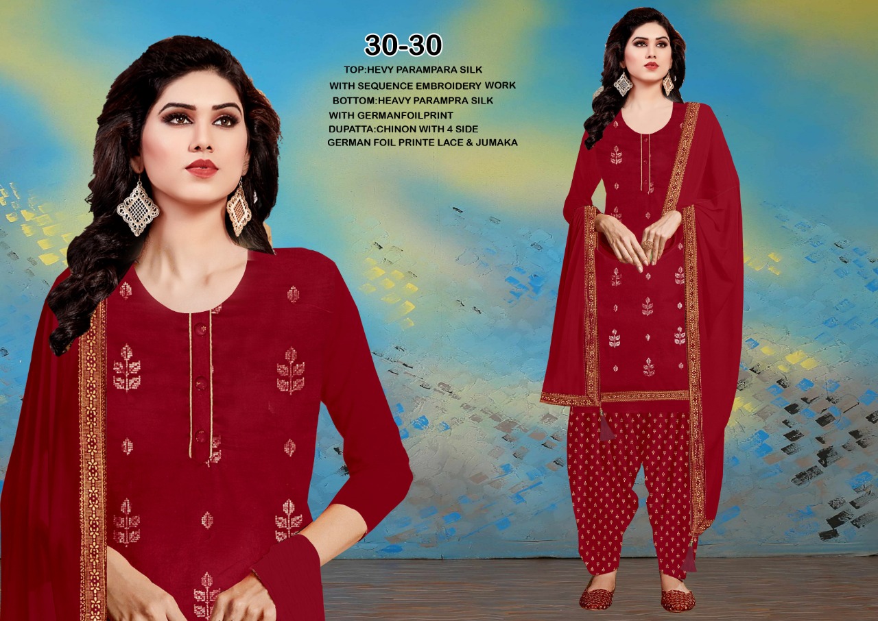 Ramdev Presents 30-30 Designer Dress Material