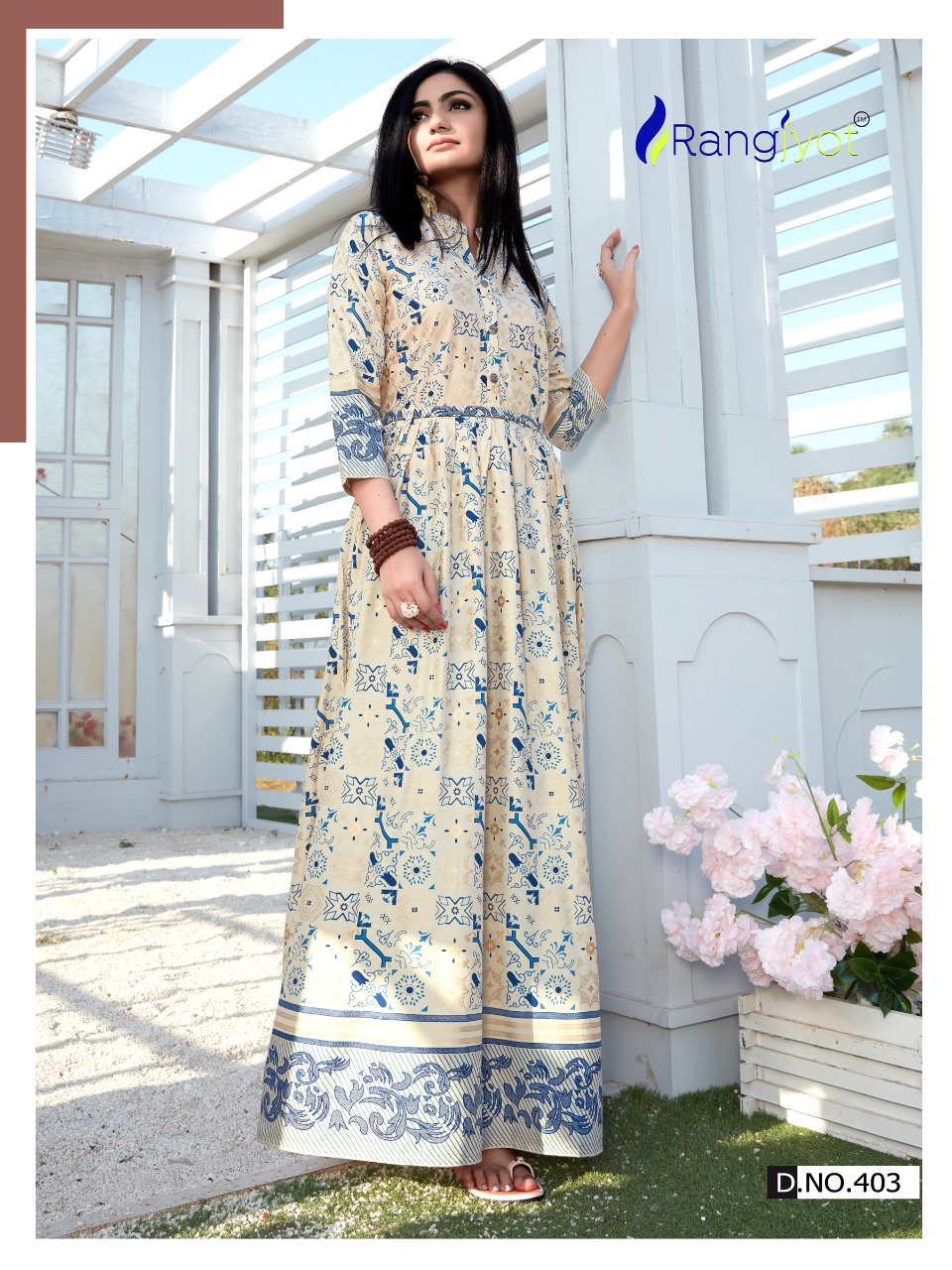 Rangjyot Presents  Shehnaaz Vol  4 Ethnic Wear Long Kurti Collection