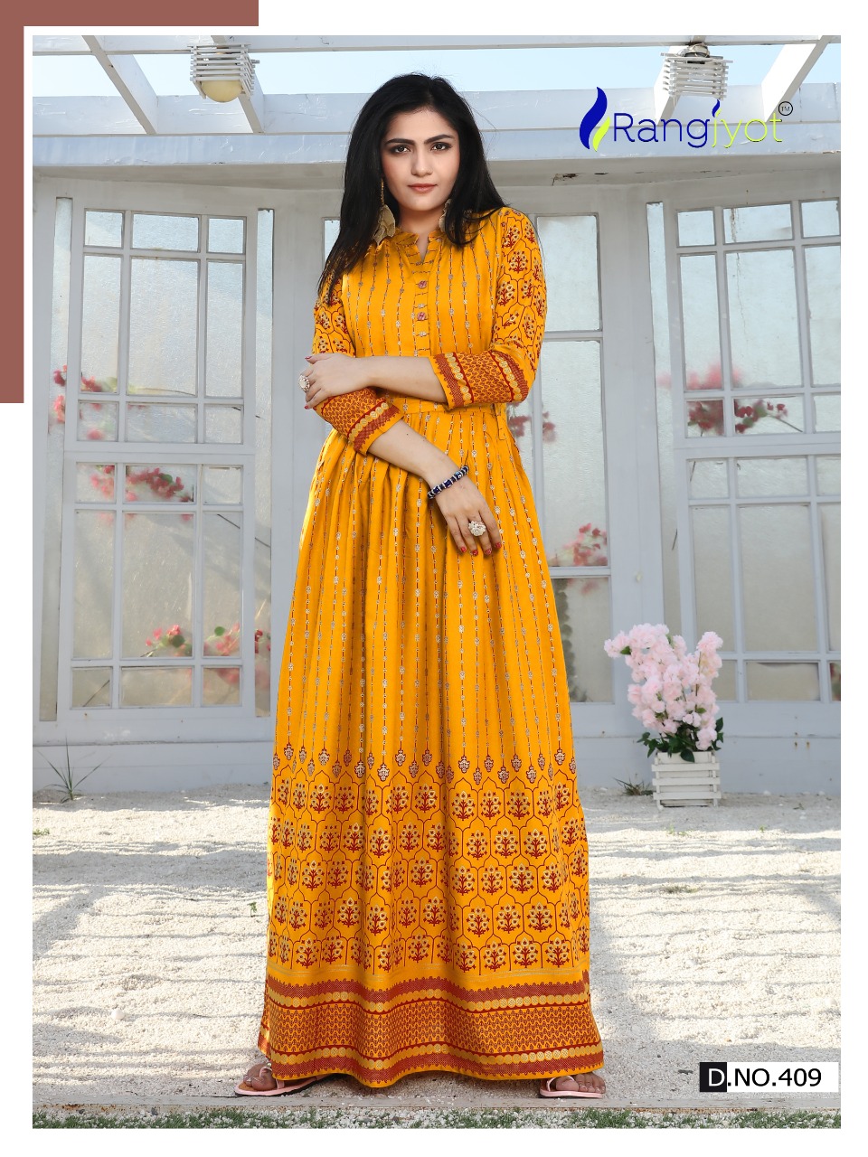 Rangjyot Presents  Shehnaaz Vol  4 Ethnic Wear Long Kurti Collection