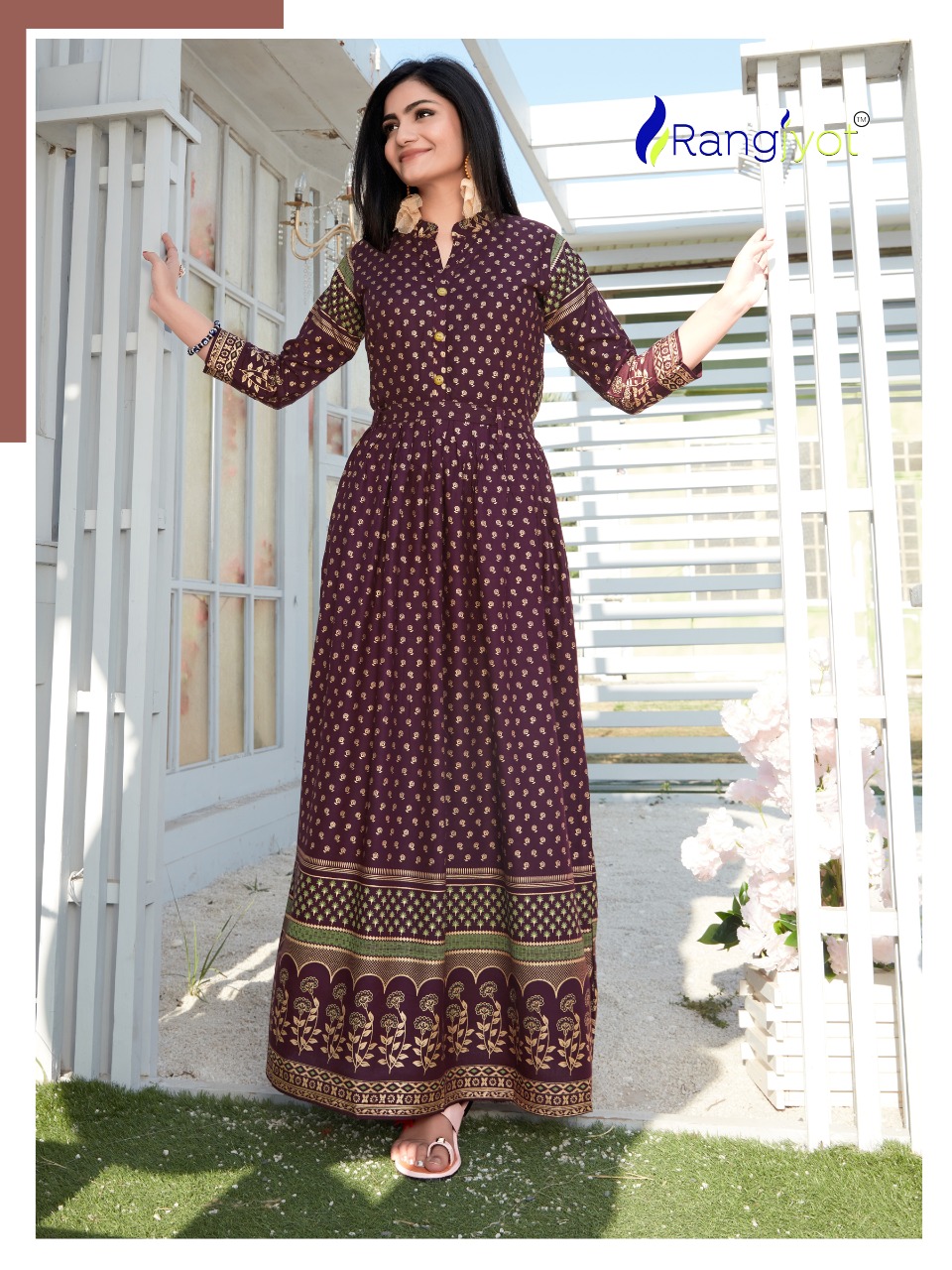 Rangjyot Presents  Shehnaaz Vol  4 Ethnic Wear Long Kurti Collection