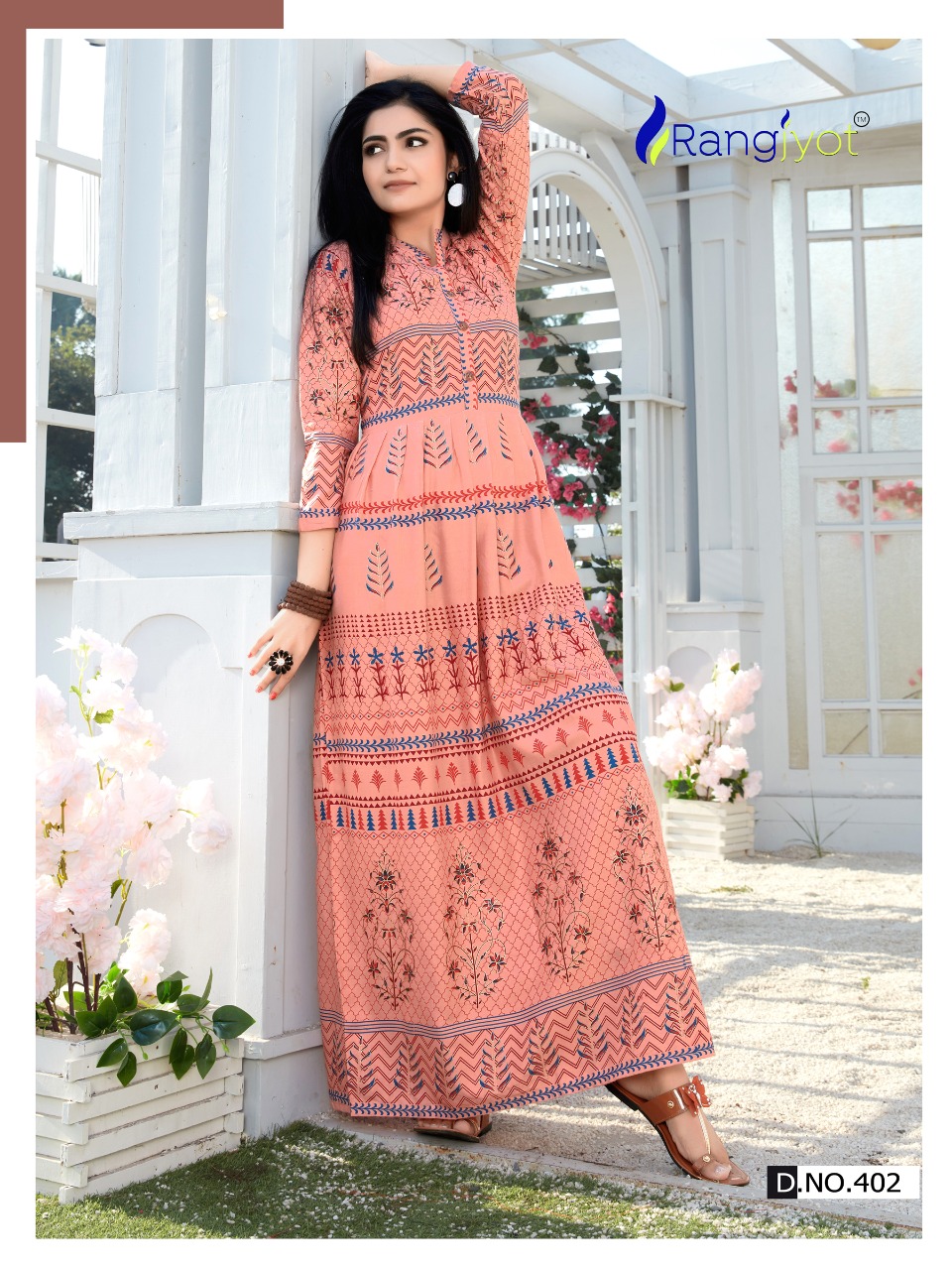 Rangjyot Presents  Shehnaaz Vol  4 Ethnic Wear Long Kurti Collection