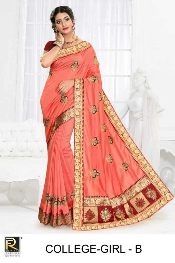 Ranjna Presents College Girl Festive Wear Sarees Collection