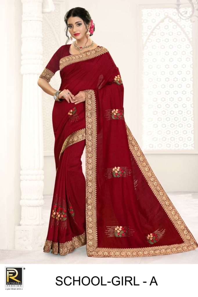 Ranjna Presents School Girl Festive Wear Sarees Collection