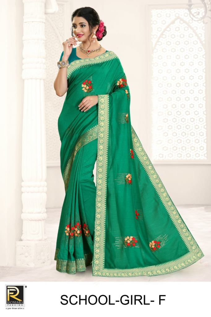 Ranjna Presents School Girl Festive Wear Sarees Collection