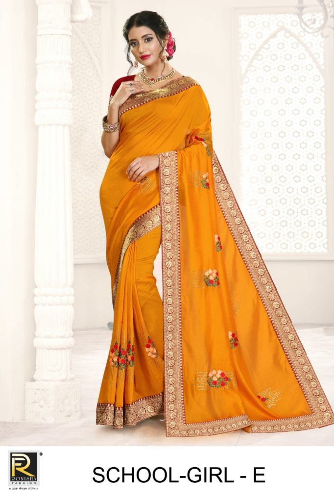 Ranjna Presents School Girl Festive Wear Sarees Collection