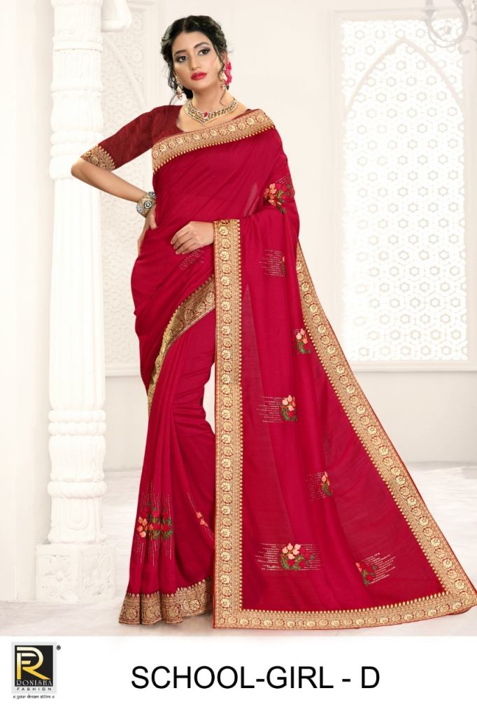 Ranjna Presents School Girl Festive Wear Sarees Collection