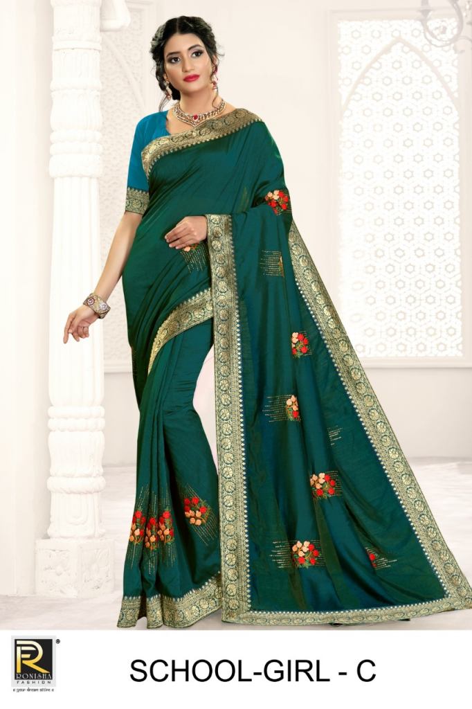 Ranjna Presents School Girl Festive Wear Sarees Collection