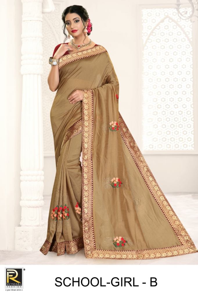 Ranjna Presents School Girl Festive Wear Sarees Collection