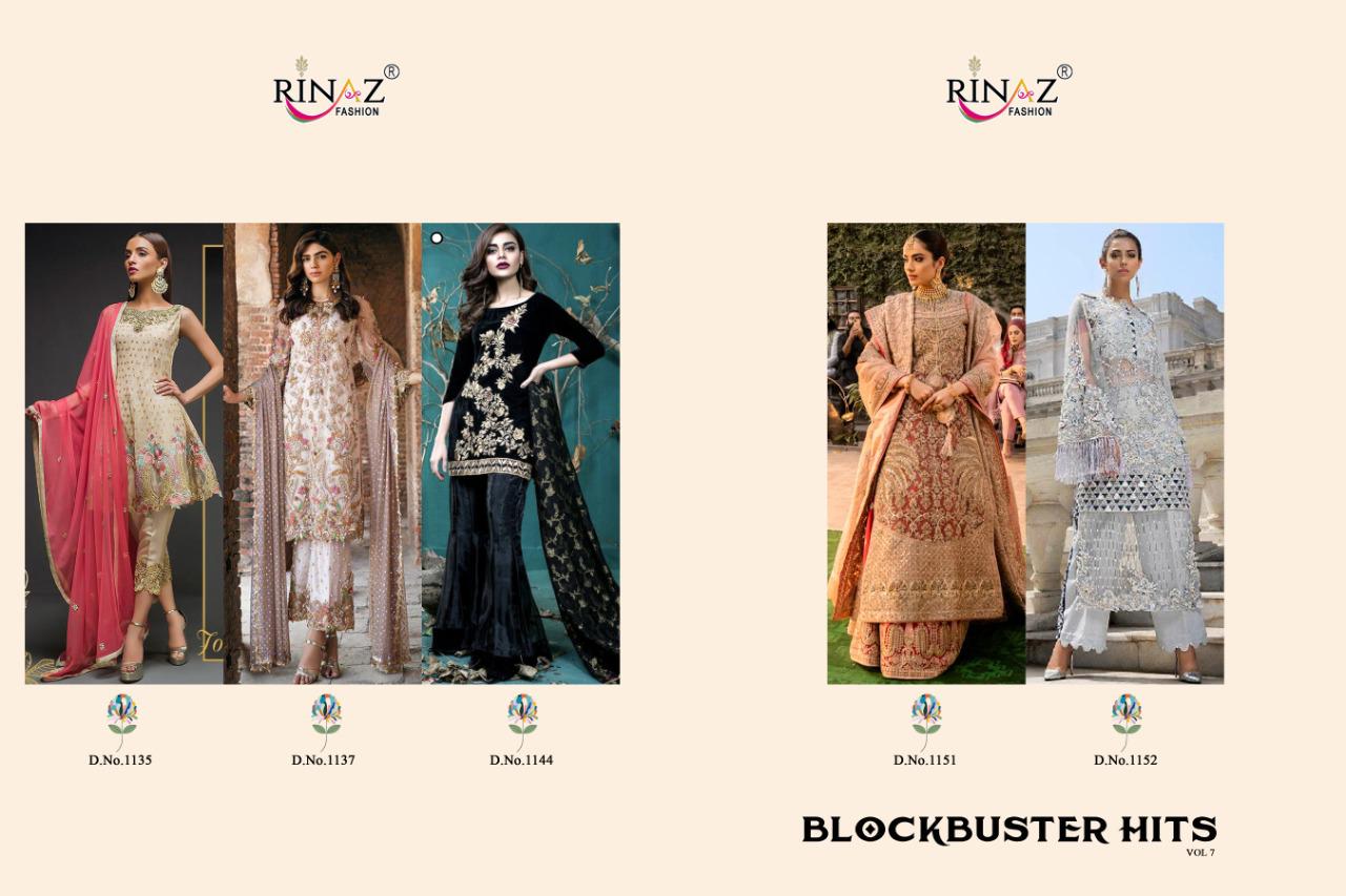 Rinaz Presents  Block Buster Hits  Vol 7 Pakistani Salwar Suits