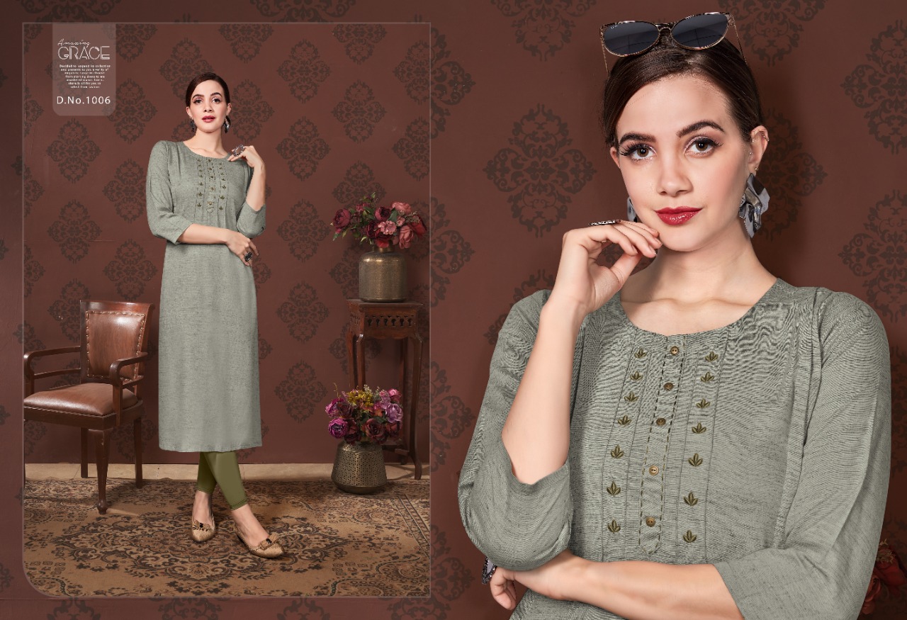 S More  Presents Dedent  Party Wear Kurti Collection