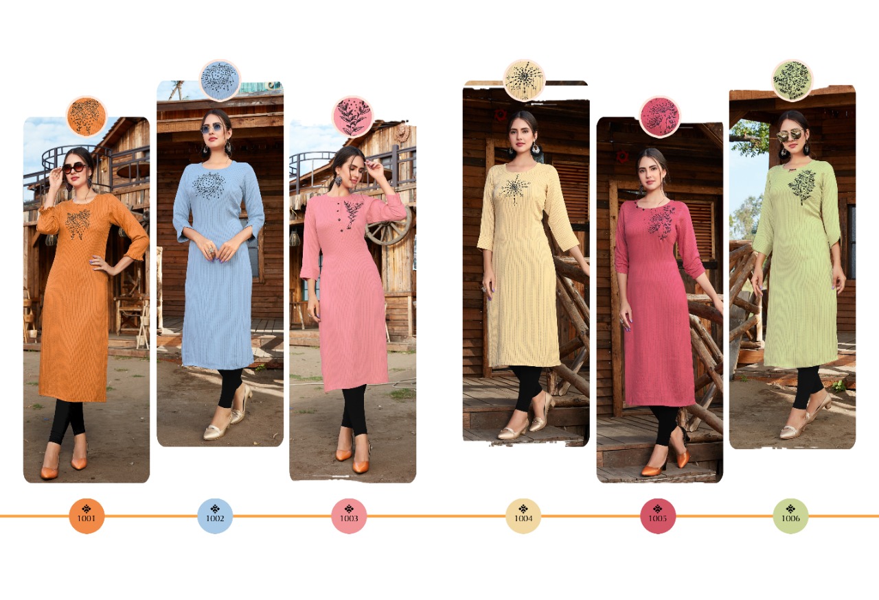S More  Presents Plazma  Party Wear Kurti Collection
