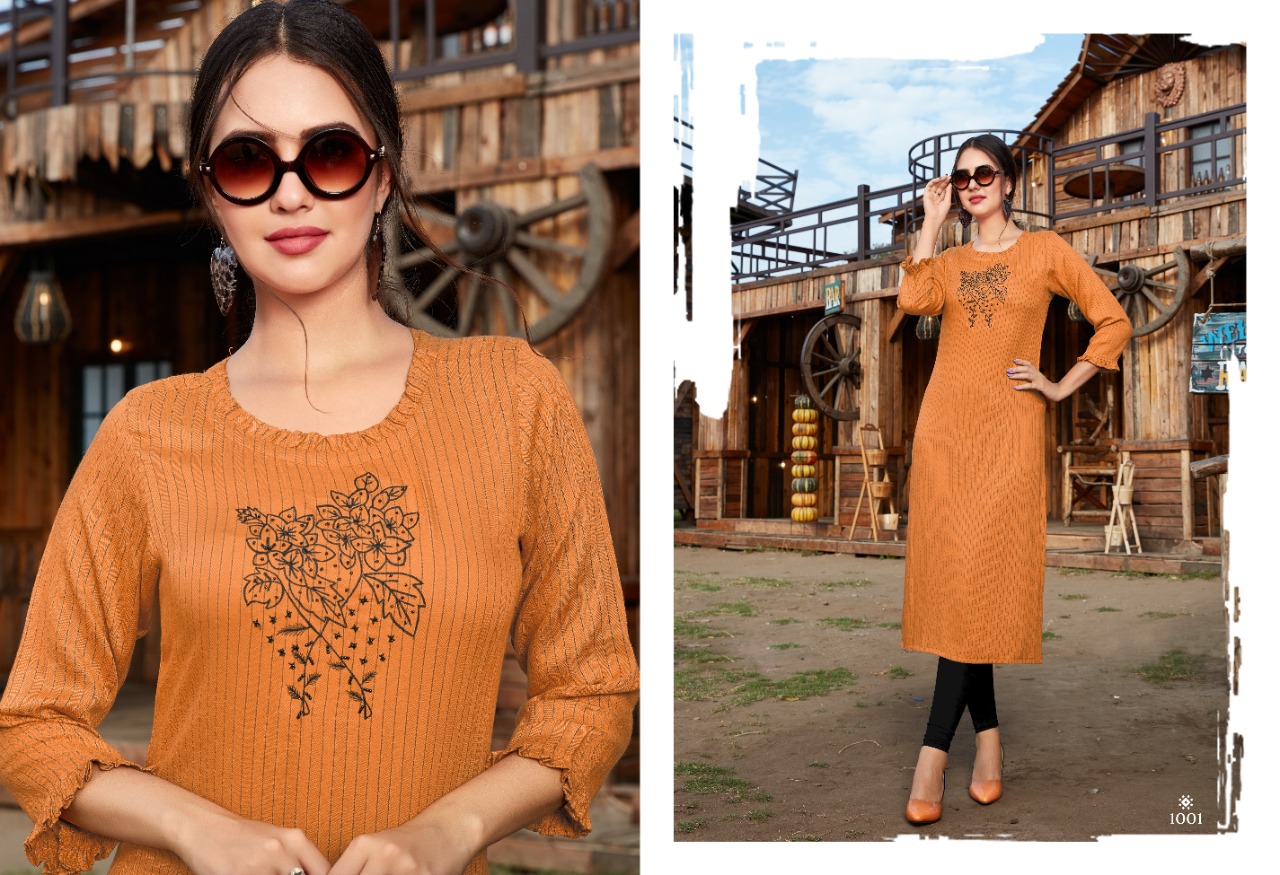 S More  Presents Plazma  Party Wear Kurti Collection