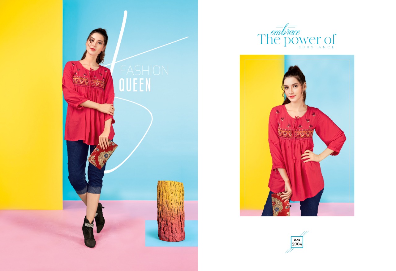 S More  Presents Pom Pom  Party Wear Top  Collection