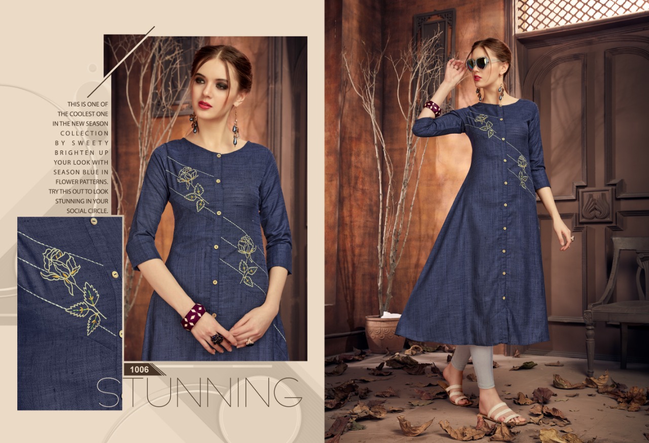 S More  Presents Porsh Party Wear Kurti Collection