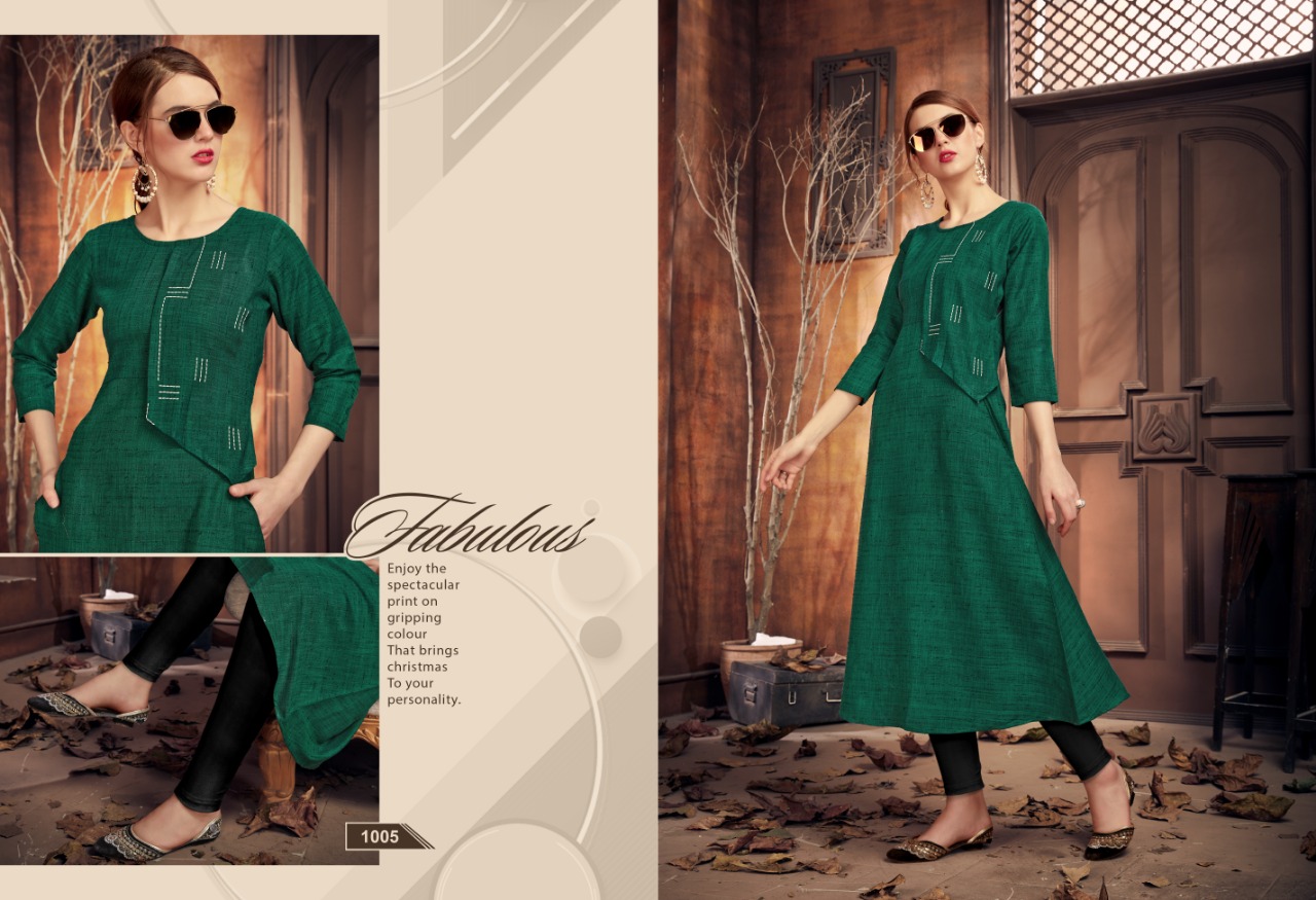 S More  Presents Porsh Party Wear Kurti Collection