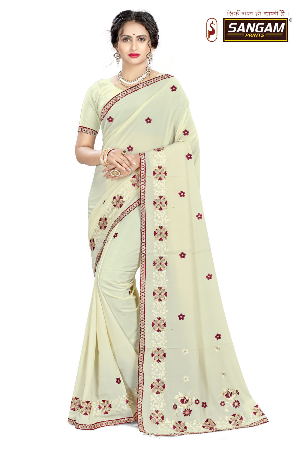 Sangam Presents Khawaab 2 Casual Wear Embroidery Worked Saree Collection