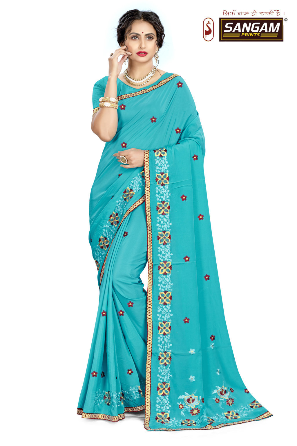 Sangam Presents Khawaab 2 Casual Wear Embroidery Worked Saree Collection