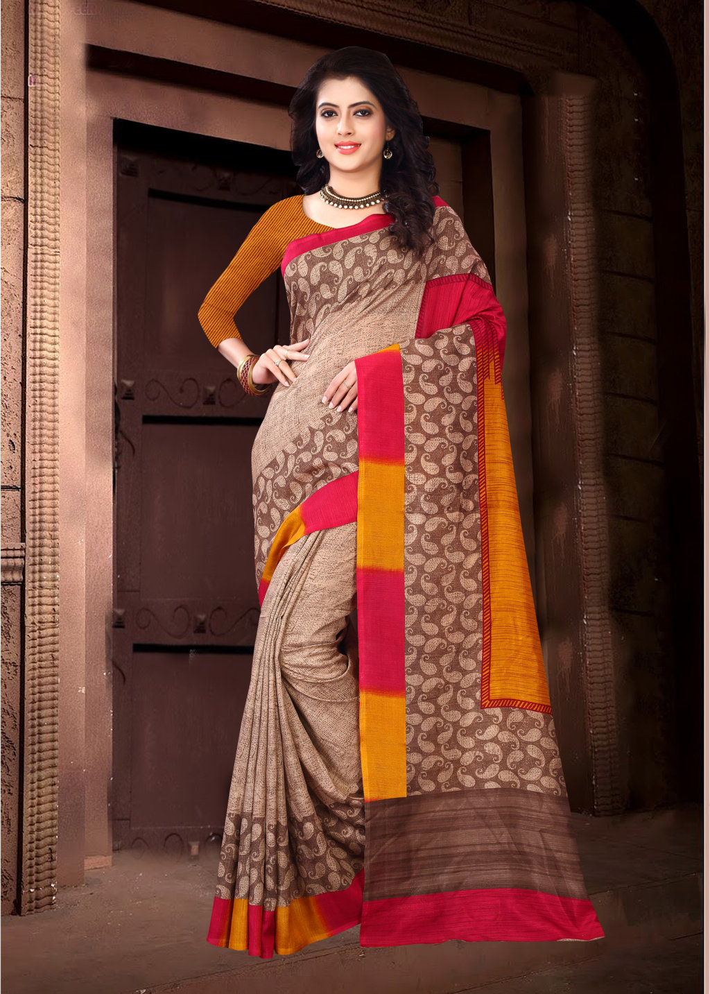 Sangam Presents Silk Touch Kota Silk Designer Saree