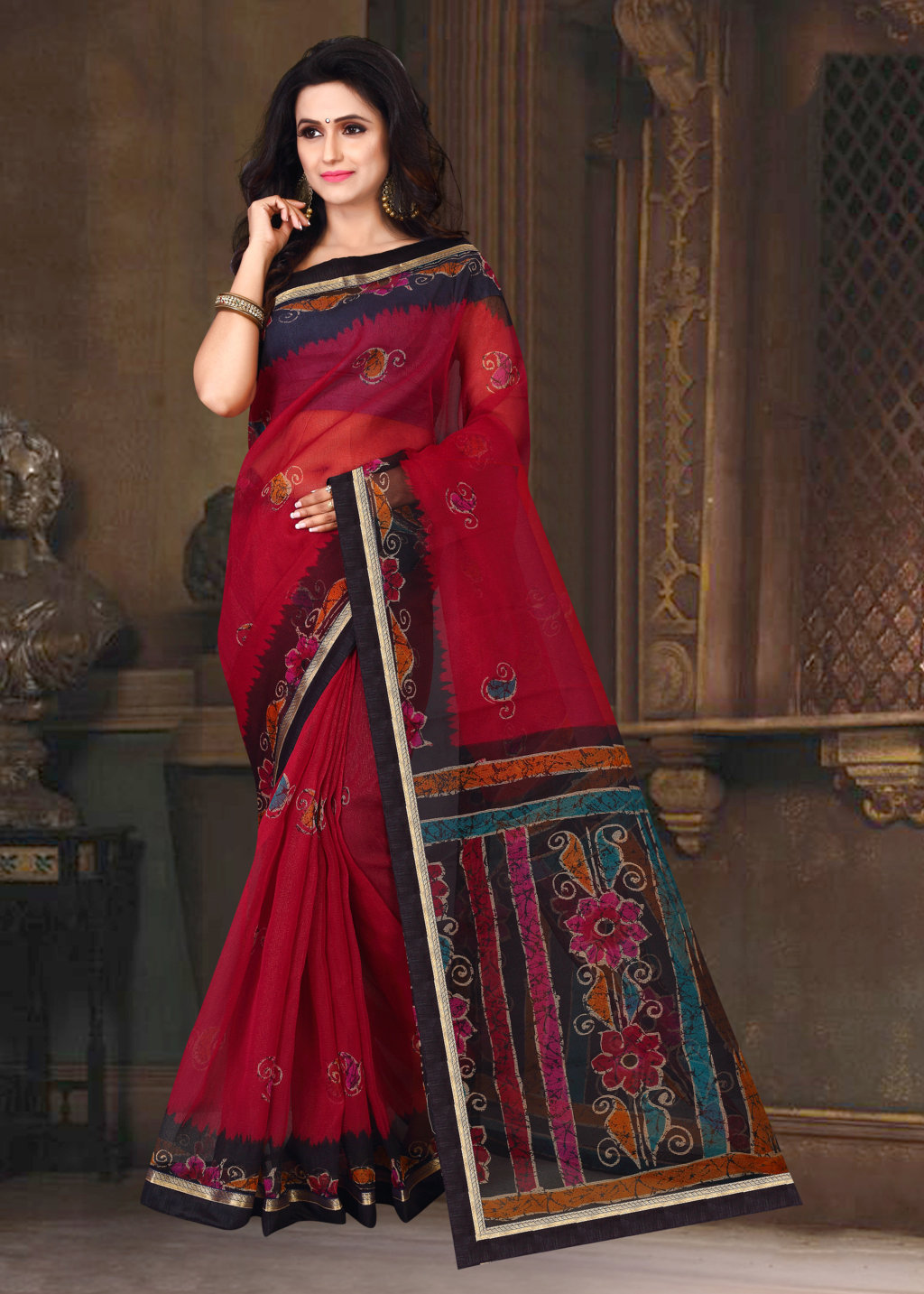 Sangam Presents Silk Touch Kota Silk Designer Saree