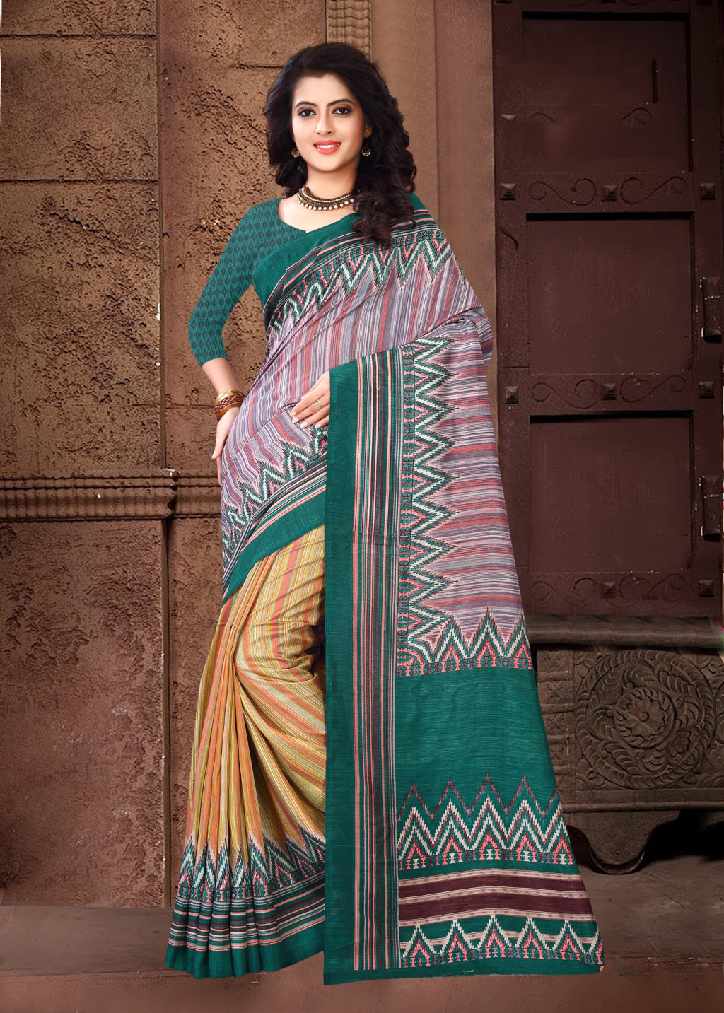 Sangam Presents Silk Touch Kota Silk Designer Saree