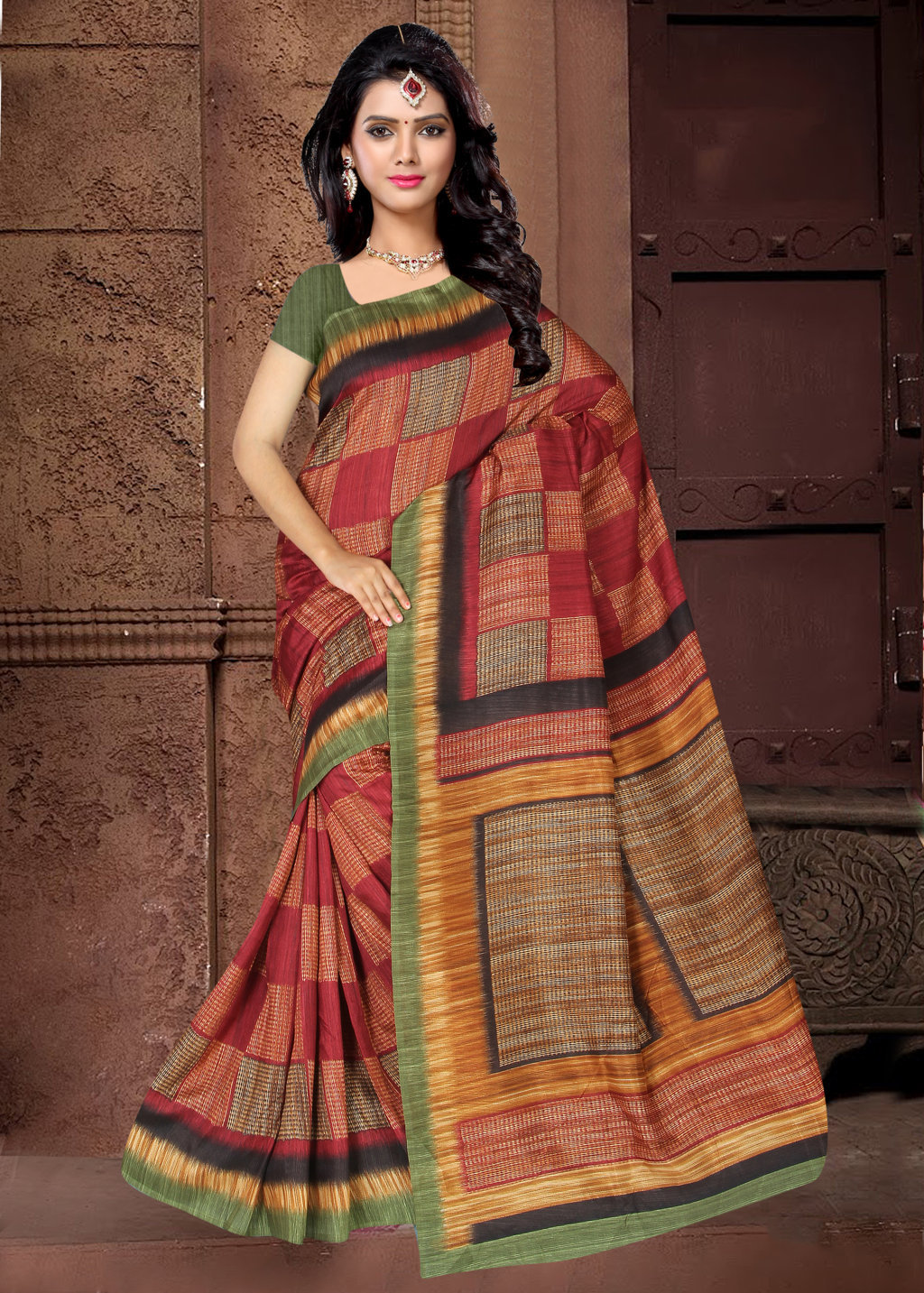 Sangam Presents Silk Touch Kota Silk Designer Saree