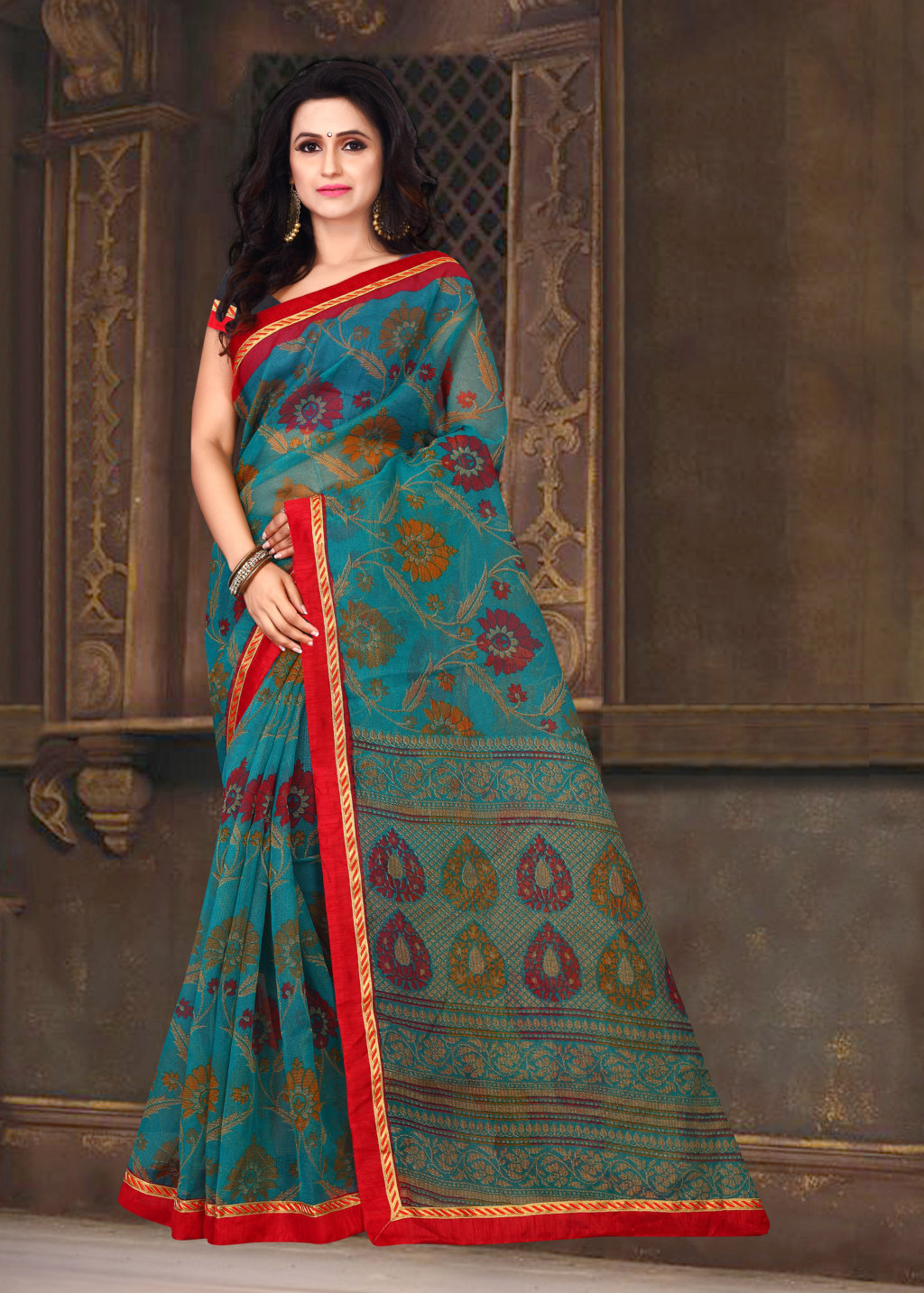 Sangam Presents Silk Touch Kota Silk Designer Saree