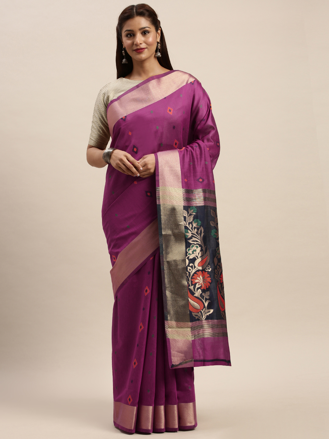 Sangam Presents Aaradhya Handloom Cotton Handloom Sarees