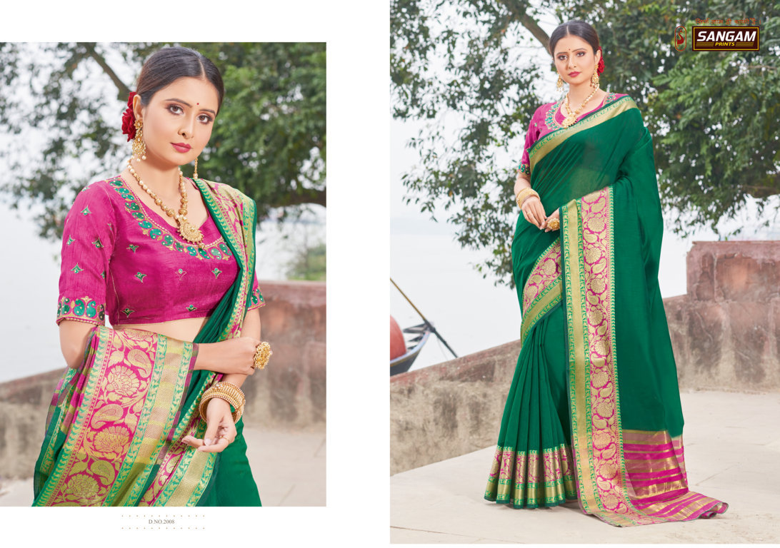 Sangam Presents Bansuri Vol 2 Festive Wear Sarees Collection