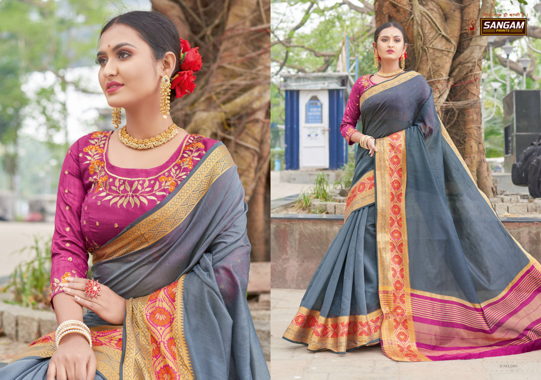 Sangam Presents Bansuri Vol 2 Festive Wear Sarees Collection