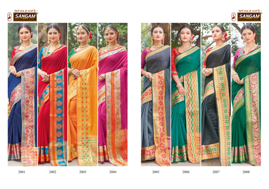 Sangam Presents Bansuri Vol 2 Festive Wear Sarees Collection