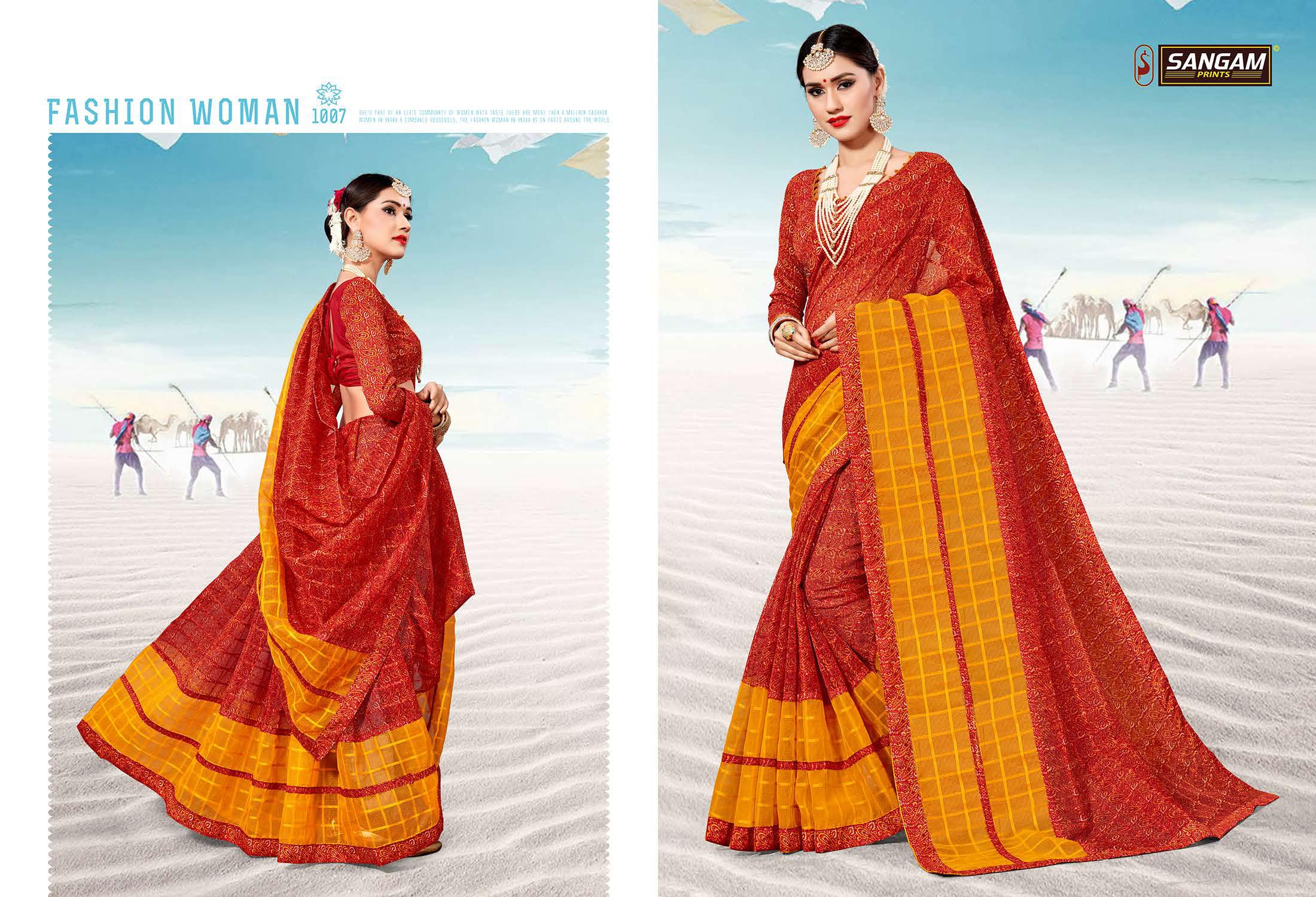 Sangam  Presents Madhuri Kota Vol  2 Printed Sarees Collection