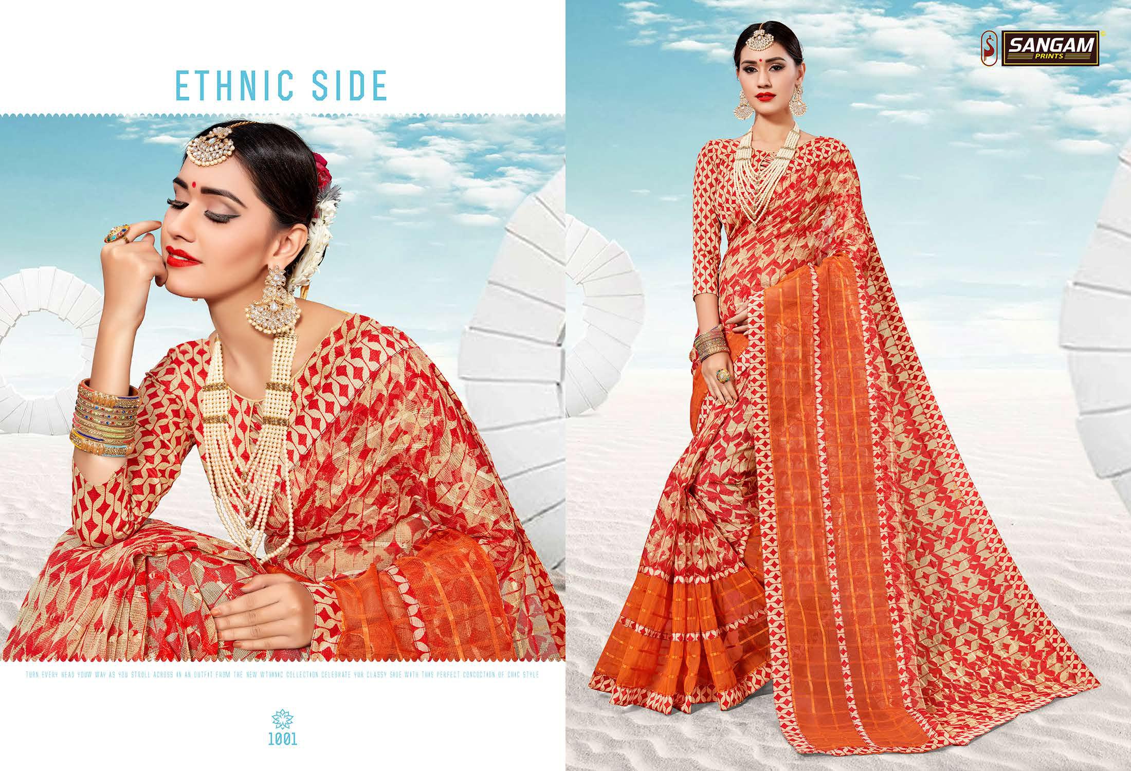 Sangam  Presents Madhuri Kota Vol  2 Printed Sarees Collection
