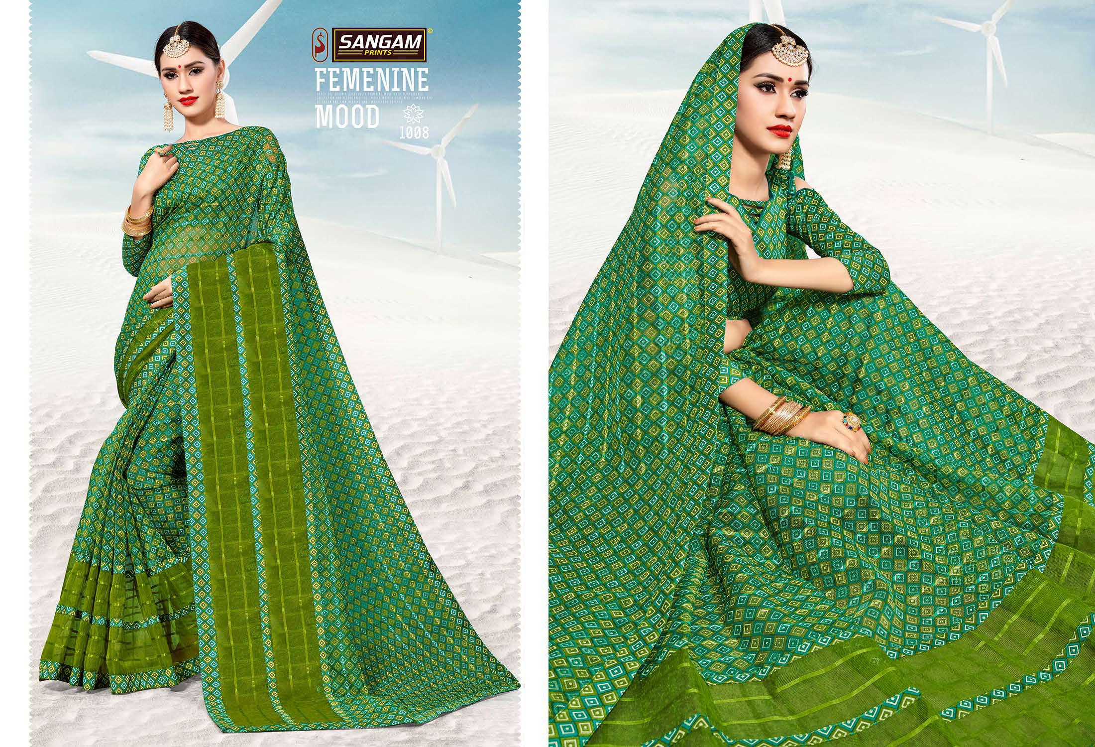 Sangam  Presents Madhuri Kota Vol  2 Printed Sarees Collection