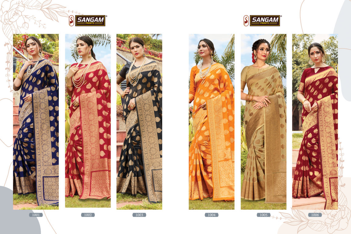 Sangam Presents  Manorama Designer Sarees Collection