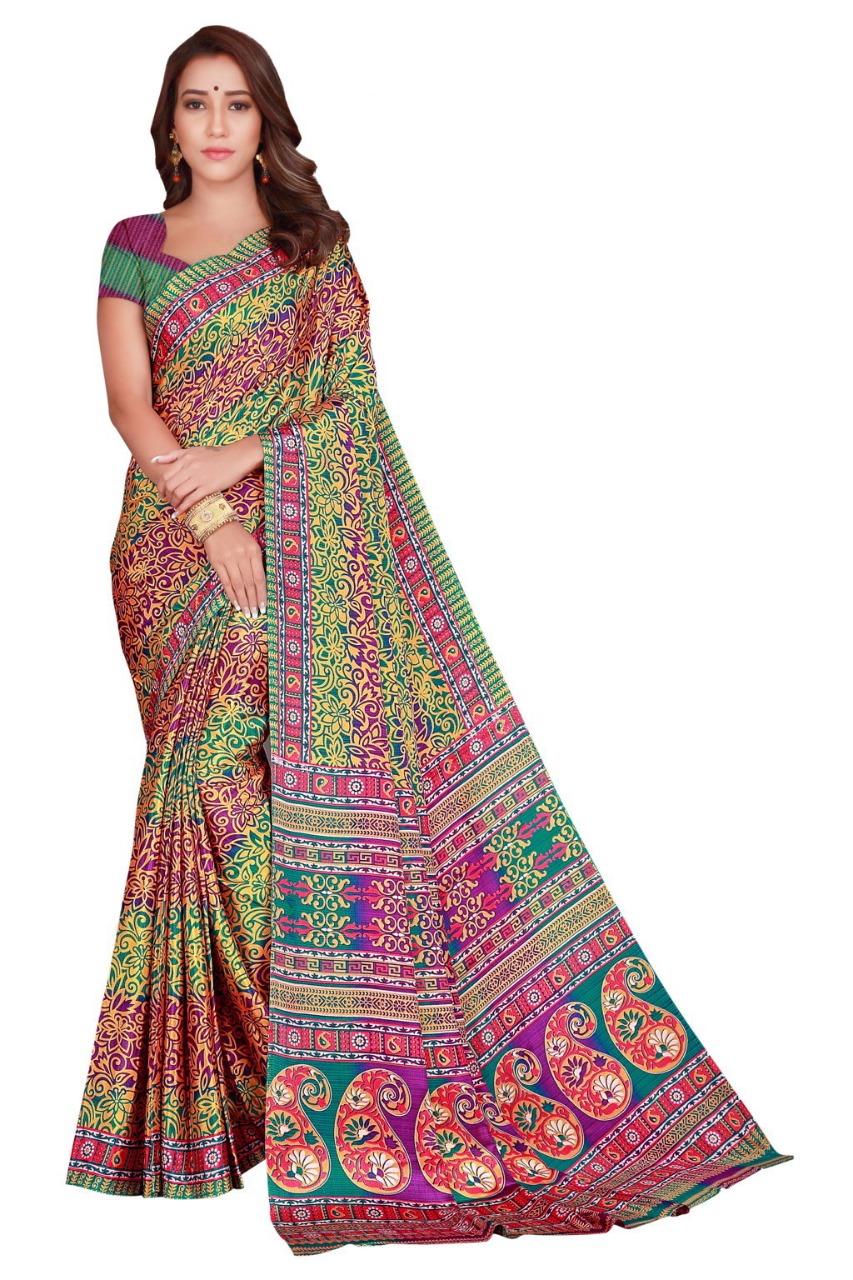 Sangam Presents Silk Crepe Sarees Collection