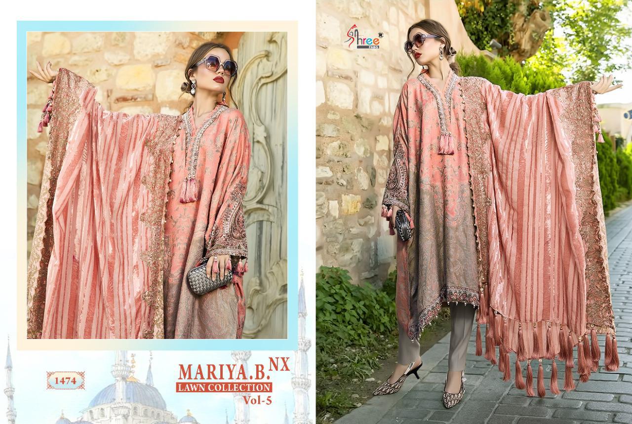 Shree  Presents Mariya B Lawn Collection Vol  5 Nx Pakistani Suits