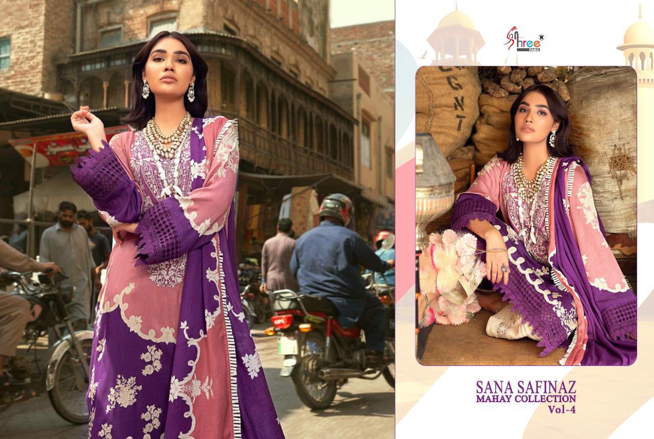 Shree  Presents Sana Safinaz Mahay Collection  Vol 4 Pakistani Salwar Suit