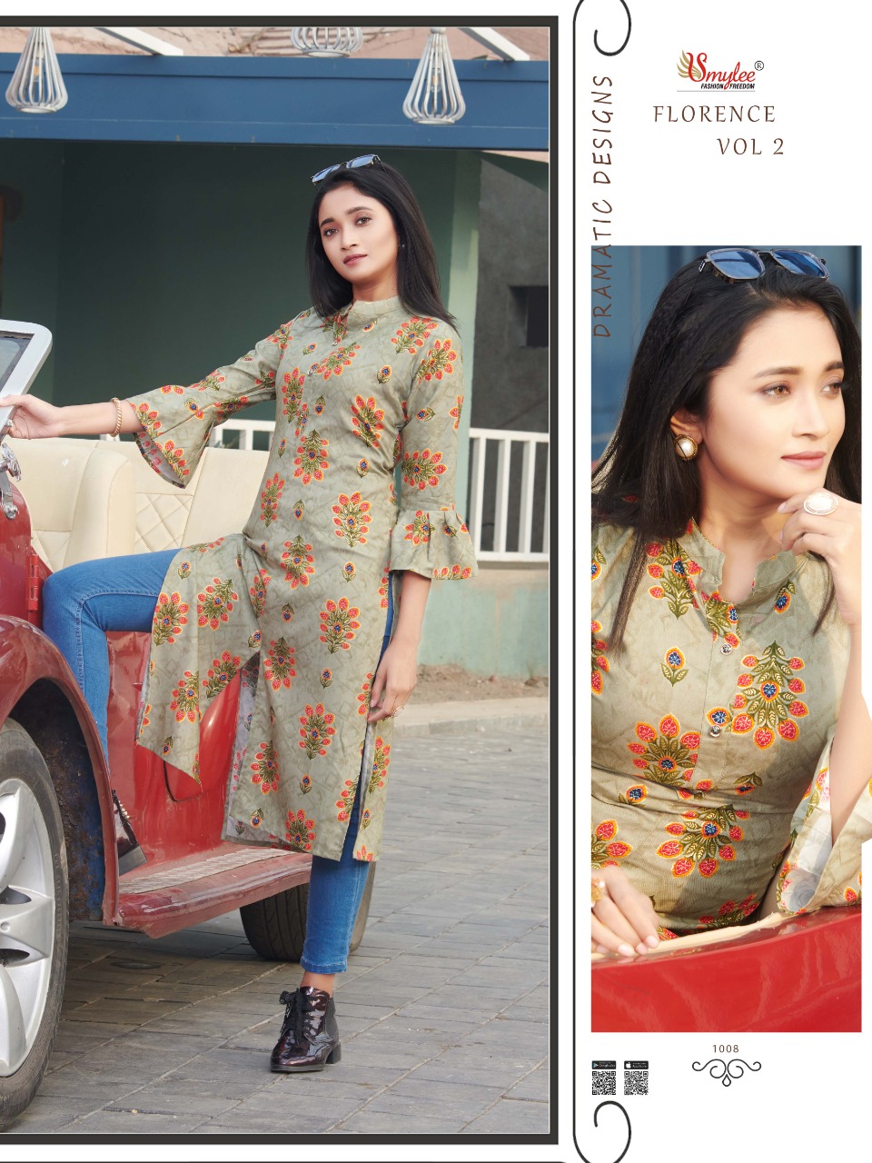 Smylee  Presents Florence Vol 2  Printed Kurti Collection