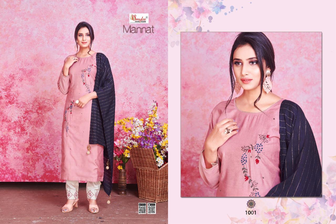 Smylee  Presents Mannat  Designer Kurti With Dupatta