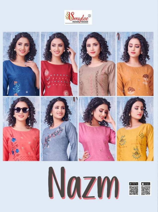 Smylee Presents Nazm  Kurti With Bottom Collection