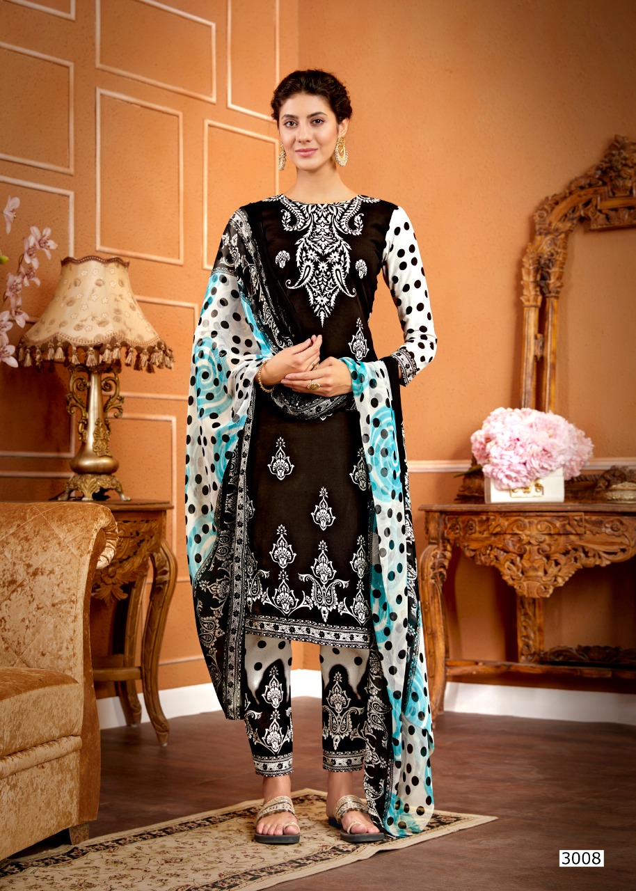 Sweety Presents Black&white Vol 3	Designer Dress Material