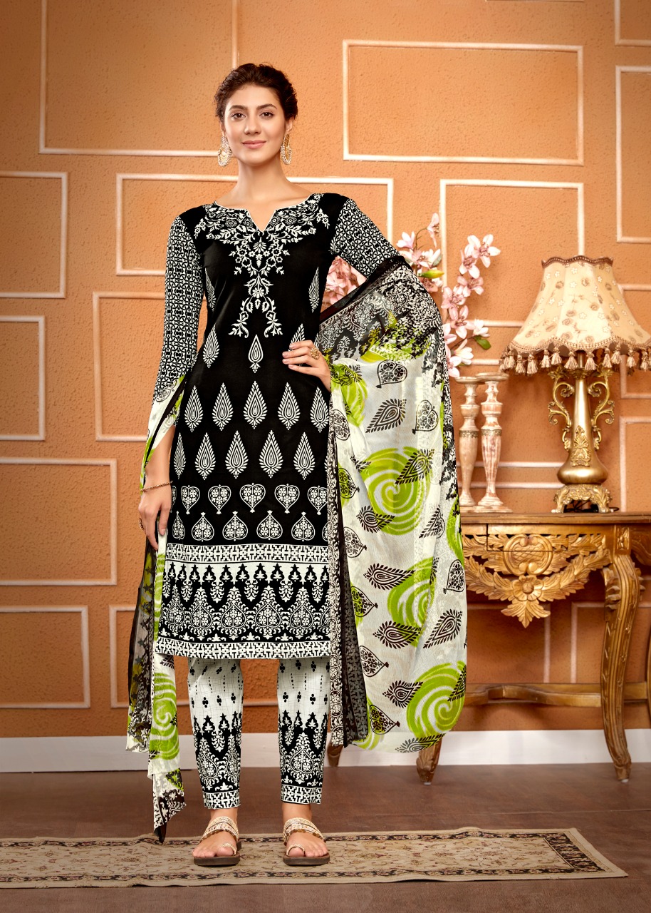 Sweety Presents Black&white Vol 3	Designer Dress Material