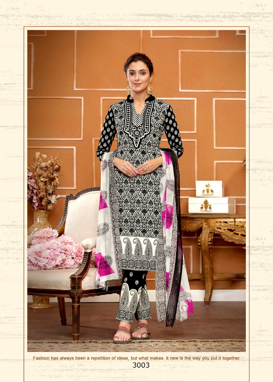 Sweety Presents Black&white Vol 3	Designer Dress Material